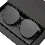 Nwe Fashion Color Luxury Flat Top Cat Eye Elegant Sunglasses Woman  culos De Sol Men Twin Beam Oversized Sun Glasses UV400O