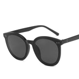 Nwe Fashion Color Luxury Flat Top Cat Eye Elegant Sunglasses Woman  culos De Sol Men Twin Beam Oversized Sun Glasses UV400O