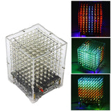 DIY Welding Electronic Bulk Parts Bluetooth Light Cube Kit With Bluetooth, With Horn, Remote Control, Seven Colours Changing